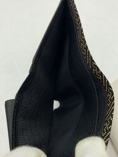 商品画像：2つ折り財布/レザー/BLK/総柄/メンズ 5