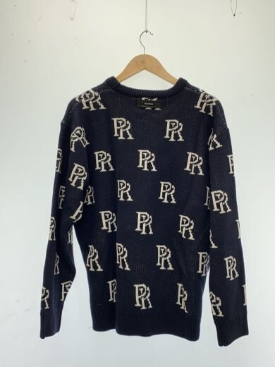 商品画像：ニット・セーター(厚手)/M/アクリル/NVY/総柄 2