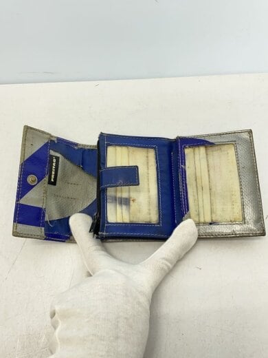 商品画像：2つ折り財布/PVC/GRY/総柄/メンズ 4