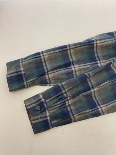 商品画像：長袖シャツ/L/コットン/BLU/チェック/5475-1000 5