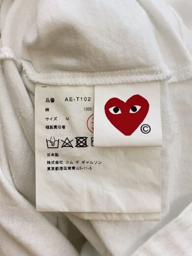商品画像：Tシャツ/M/コットン/WHT/AE-T102 4