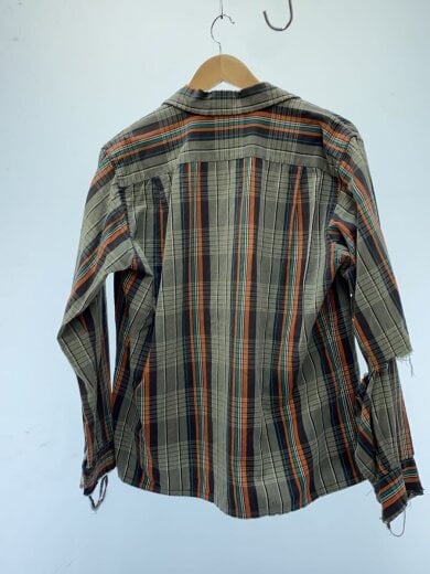 商品画像：50s/盾タグ/開襟長袖シャツ/M/コットン/マルチカラー 2