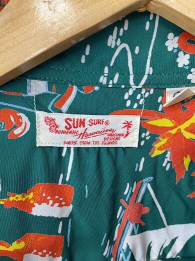 商品画像：RAYON S/S/HAWAII CALLS/アロハシャツ/L/レーヨン/GRN/SS37474// 3