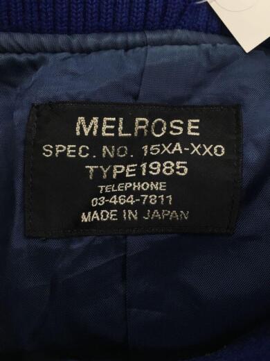 画像：MELROSEスタジャン/--/ウール/BLU3