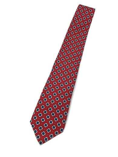 商品画像：ネクタイ/シルク/レッド/花柄/メンズ 1