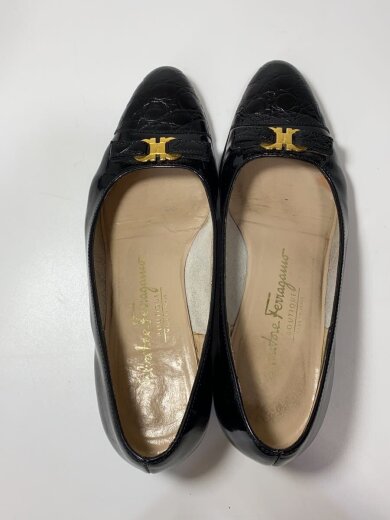 商品画像：パンプス/クロコ型押し/ブラック/4890 3