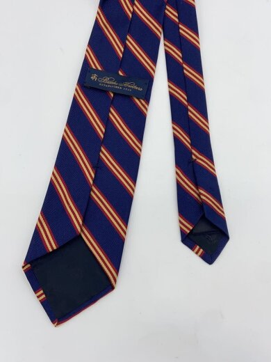 商品画像：ネクタイ/シルク/ネイビー/ストライプ/メンズ 5