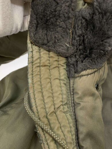 商品画像：70s/N-3B/フライトジャケット/M/ウール/カーキ/無地/8415-899-0380/袖ほつれ 7