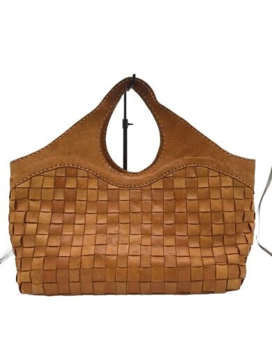 商品画像：ハンドバッグ/レザー/キャメル/使用感有 1