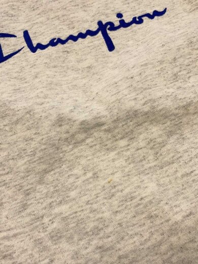 商品画像：90～00s/USA製/スウェット/L/コットン/GRY/無地/首元汚れ有 6