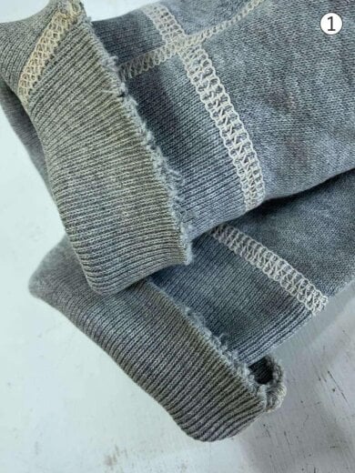 商品画像：325TH SUB-DEPOT SUPPLY/スウェット/前V/L/コットン/グレー/首元ヨゴレ 5