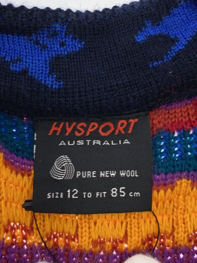 商品画像：オーストラリア製/3Dニット/カーディガン(厚手)/SIZE/コットン/マルチカラー/総柄 3