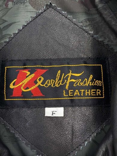 商品画像：80s～/レザージャケット・ブルゾン/FREE/羊革/ブラック 3