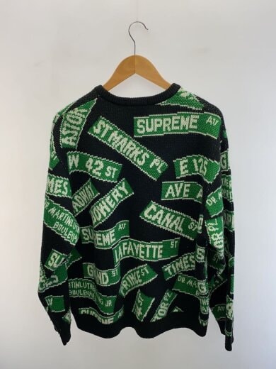 商品画像：21SS/street signs sweater/ニット・セーター(厚手)/XL/アクリル/BLK/総柄// 2