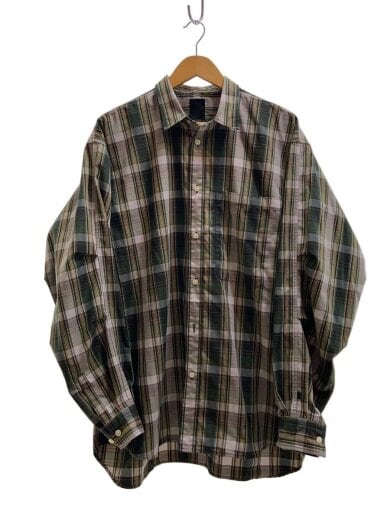 商品画像：TECH REGULAR COLLAR SHIRTS L/S PLAIDS/KHK/チェック/BE-85022W 1