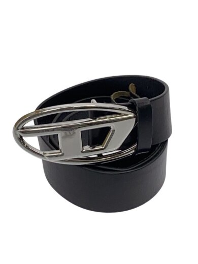 商品画像：DIESELロゴバックル/ベルト/レザー/SLV/無地/メンズ/X08727 1