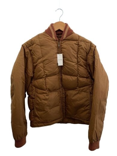商品画像：70s/棒TALON/ダウンジャケット/ナイロン/ブラウン/無地 1