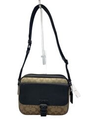 ショルダーバッグ/レザー/ブラック/シグネチャー/c6080