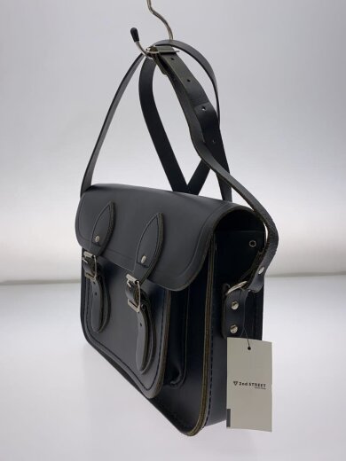 商品画像：The 11Inch Batchel/ショルダーバッグ/レザー/ブラック/無地 2