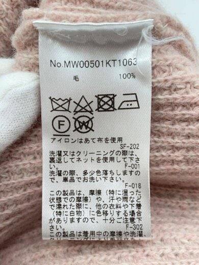 商品画像：ハンドライティング コンフォート カーディガン(厚手)/S/ウール/PNK/MW00501KT1063// 4
