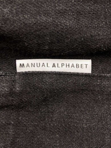 画像：MANUAL ALPHABET12oz Black Denim Easy Wide Pants/ボトム/3/コットン/ブラック/MA-P-3064