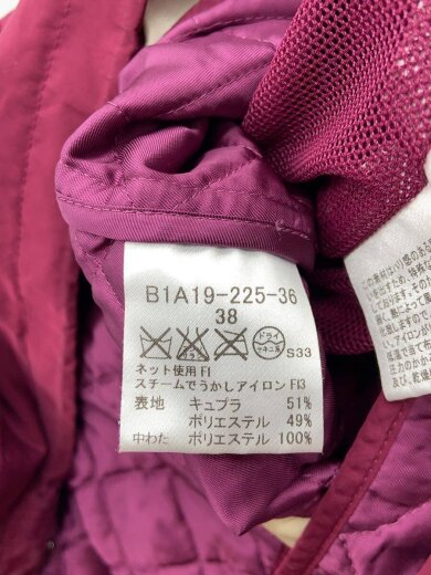 商品画像：ライナー付きコート/38/ポリエステル/ボルドー/B1A19-225-36 4