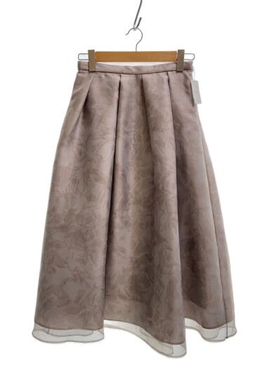 商品画像：フラワーレイヤードプリント/ロングスカート/38/ポリエステル/ベージュ/総柄/CWFS234089 1
