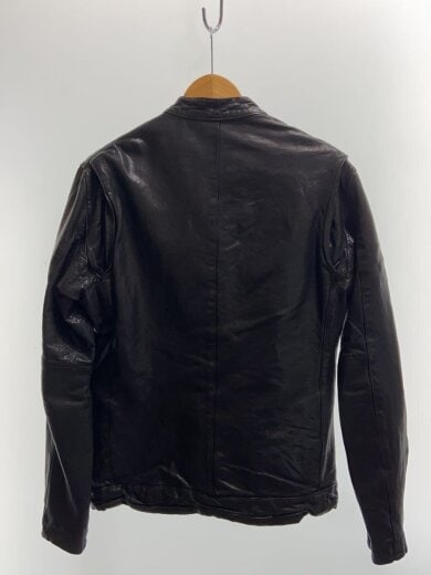 商品画像：シングルライダースジャケット/4/羊革/BLK/無地/M0103LJM22 2