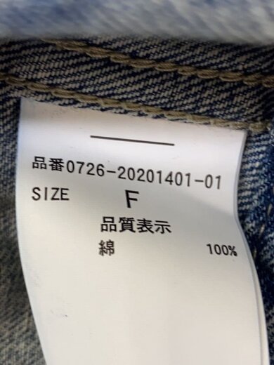 商品画像：26SS/Symmetry GYDA EMBOSSノーカラーデニムショートブルゾン/FREE/デニム/IDG// 4