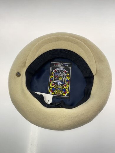 商品画像：ベレー帽/ヘッドウェア/ウール/クリーム/無地/レディース// 4