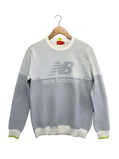 商品画像：NEW BALANCE GOLF/クルーネックニットプルオーバー/4/ポリエステル/GRY/012-3270004// 1