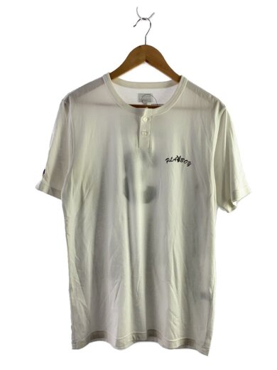 画像：SupremePLAYBOY/ヘンリーネック半袖カットソー/S/コットン/WHT1
