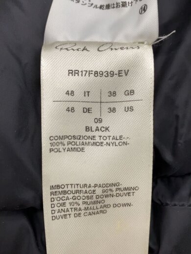 商品画像：ロングダウンベスト/48/ナイロン/BLK/RR17F8939EV 4