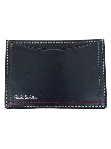 商品画像：パスケース/レザー/BLK/メンズ 1