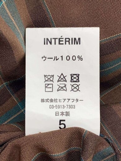 商品画像：長袖シャツ/5/ウール/BRW/チェック 4
