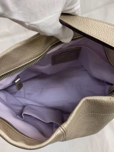 商品画像：ショルダーバッグ/レザー/SLV/無地/F15064 6