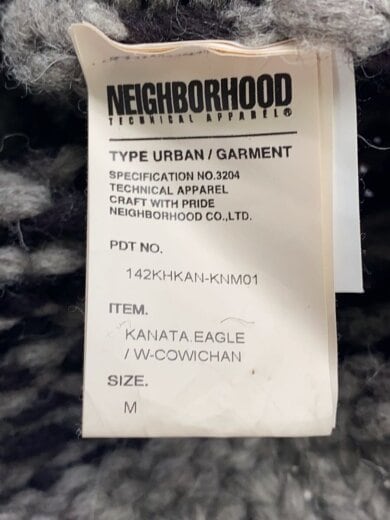 画像：NEIGHBORHOODニット・セーター(厚手)/M/ウール/GRY/142KHKAN-KNM01//4