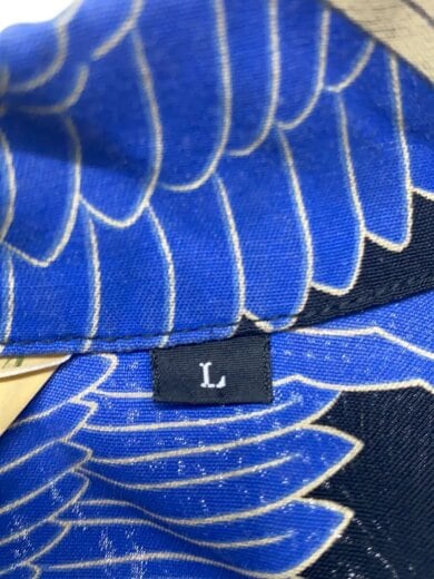 画像：Schott半袖シャツ/L/レーヨン/BLK/総柄/782-5123018//4