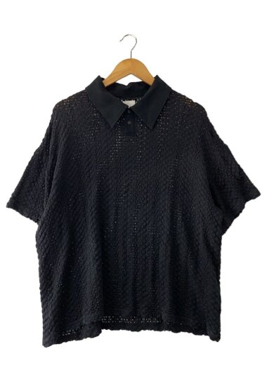 商品画像：ポロシャツ/XL/コットン/BLK/無地/23SS-CST-002// 1