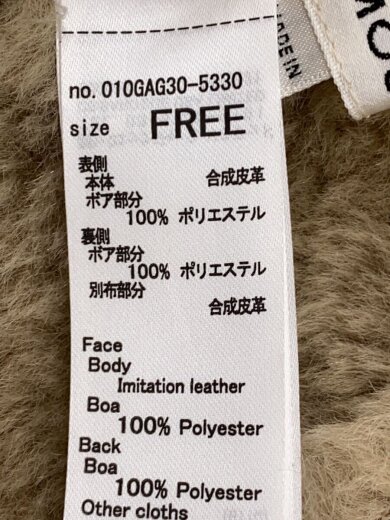 画像：MOUSSYレザージャケット・ブルゾン/FREE/ポリエステル/BRW/無地/010GAG30-53304