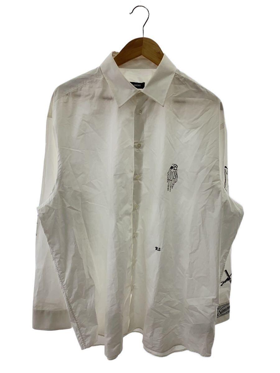 RAF SIMONS / 21AW/GOTHIC BIG FIT SHIRT/48/コットン/WHT/212-M293A