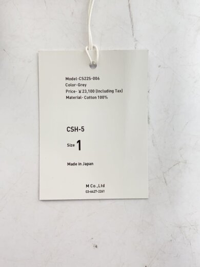 商品画像：長袖シャツ/1/コットン/GRY/無地/CSH-5 4