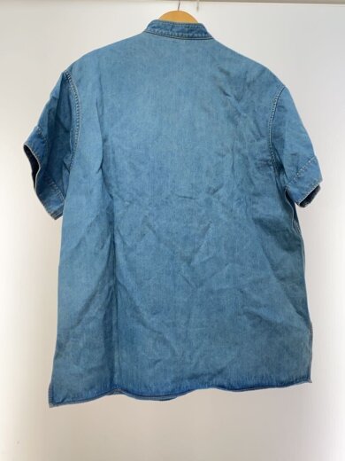 商品画像：半袖シャツ/46/コットン/BLU/無地 2