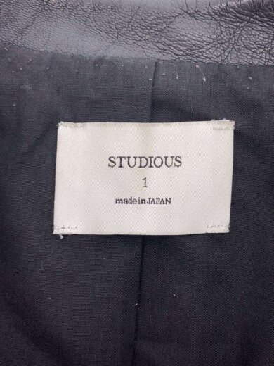 商品画像：レザージャケット・ブルゾン/1/羊革/BLK/104352001 3