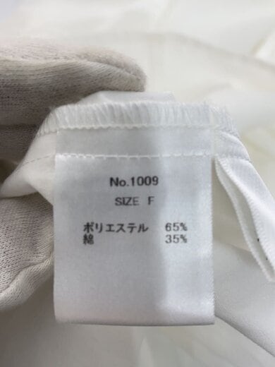 商品画像：ノースリーブフリルブラウス/FREE/ポリエステル/WHT/1009 4