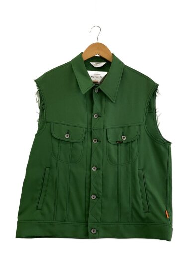 商品画像：Regular Polyester Vest/M/ポリエステル/GRN/22SS P-2 1