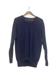 ニット・セーター(薄手)/L/コットン/NVY/A1N12-501-25