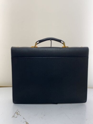 商品画像：GINZA TANIZAWA/ブリーフケース/レザー/BLK/ブル 3