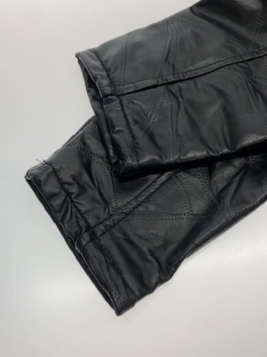 商品画像：コート/LL/牛革/BLK/ツギハギ 5