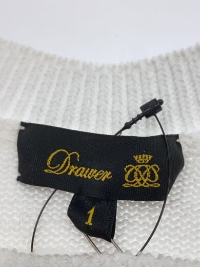 商品画像：ニットベスト(厚手)/1/コットン/WHT/無地/6518-299-0454-0130 3